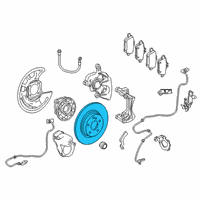 OEM Infiniti QX30 Rotor Brake Diagram - 43206-HG00B