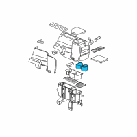 OEM Saturn Cup Holder Insert Diagram - 15875675