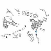 OEM Honda Pipe, Turbocharger Oil Return Diagram - 15540-6B2-A00