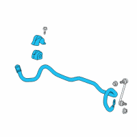 OEM 2019 Buick Regal Sportback Stabilizer Bar Diagram - 84144881