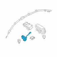 OEM 2014 Hyundai Genesis Clock Spring Contact Assembly Diagram - 93490-3M500