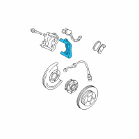 OEM 2004 Chevrolet Trailblazer EXT Bracket, Front Brake Caliper Diagram - 88964427