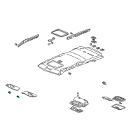 OEM Holder, Sunvisor *YR239L* (KI IVORY) Diagram - 88217-S04-003ZR