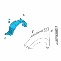 OEM 2017 Kia Soul Guard Assembly-Front Wheel Diagram - 86812B2500