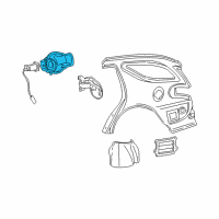 OEM 2002 Mercury Sable Fuel Pocket Diagram - 1F1Z-7427936-AA