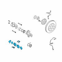 OEM 2011 Hyundai Azera Front Disc Brake Pad Kit Diagram - 58101-3LA11