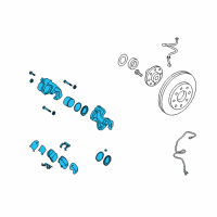 OEM 2008 Hyundai Azera Brake Assembly-Front, LH Diagram - 58110-3L100