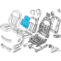 OEM 2021 BMW X7 HEATER ELEMENT BACKREST Diagram - 52-10-7-488-236