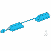 OEM 2021 Lexus LC500 Lens & Body, License Diagram - 81271-60450