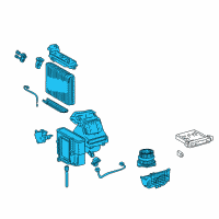 OEM Scion xA Evaporator Assembly Diagram - 87030-52391