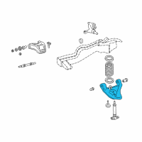 OEM 2004 Oldsmobile Bravada Lower Control Arm Diagram - 15003923