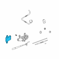 OEM 2006 Hyundai Santa Fe Control Unit Assembly-Rear Wiper Diagram - 98750-26000