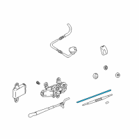 OEM 2002 Hyundai Santa Fe Rear Window Wiper Blade Diagram - 98821-26000