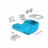 OEM Chrysler Pacifica Console-Floor Diagram - 5RJ901X9AM