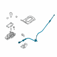 OEM 2012 Ford Edge Shift Control Cable Diagram - CT4Z-7E395-C