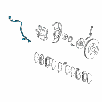 OEM 2004 Honda CR-V Sensor Assembly, Right Front Diagram - 57450-S9A-013