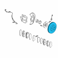 OEM 2005 Honda CR-V Disk, Front Brake (16", 25T) Diagram - 45251-S9A-E50