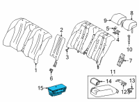 OEM 2022 Toyota Mirai Seat Switch Diagram - 84660-62030