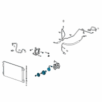 OEM Saturn Clutch Assembly Diagram - 15926084