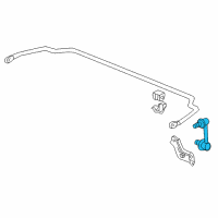 OEM 2002 Acura CL Link, Right Rear Stabilizer Diagram - 52320-S84-A01