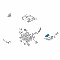 OEM 2015 Hyundai Genesis SWTICH Assembly-Memory Power Seat, LH Diagram - 88990-B1020-SG2