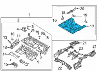 OEM 2020 Hyundai Sonata Panel Assembly-Rear Floor, RR Diagram - 65513-L5000