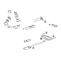 OEM Saturn Vue Bushing Asm, Exhaust Pipe Hanger Diagram - 22736722