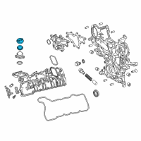 OEM 2019 Lexus RC F Cap Sub-Assy, Oil Filler Diagram - 12180-38030