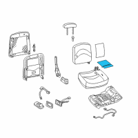 OEM 2009 Mercury Grand Marquis Seat Cushion Heater Diagram - 5W7Z-14D696-AA