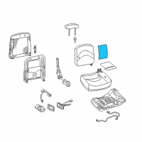 OEM 2008 Mercury Grand Marquis Seat Back Heater Diagram - 3W7Z-14D696-AA