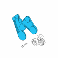 OEM Dodge Durango Belt-SERPENTINE Diagram - 53032817AB