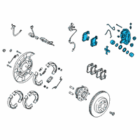 OEM 2021 Kia Stinger Rear Wheel Brake Assembly Diagram - 58210J5500BCR