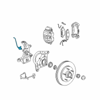 OEM 2007 Lincoln Mark LT Speed Sensor Diagram - 7L3Z-2C204-A