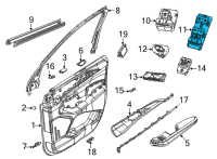 OEM Jeep Grand Cherokee L POWER WINDOW Diagram - 68381732AC