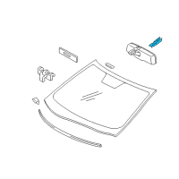 OEM 2010 Lexus ES350 Cover, Inner Rear View Mirror Stay Holder Diagram - 87818-33010