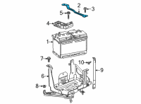 OEM GMC Hold Down Diagram - 84701830