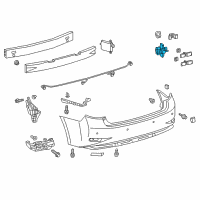 OEM 2020 Lexus IS350 Sensor, Ultrasonic Diagram - 89341-06050-C0