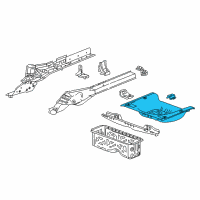 OEM 2018 Chevrolet Cruze Rear Floor Pan Diagram - 39148992