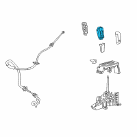 OEM 2009 Lincoln MKX Shift Knob Diagram - 9L1Z-7213-CA