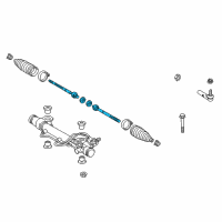 OEM 2022 Toyota Tacoma Inner Tie Rod Diagram - 45503-09550