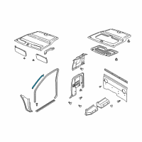 OEM 1999 Nissan Frontier Garnish Assy-Front Pillar, RH Diagram - 76911-9Z301