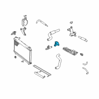 OEM 1995 Toyota Camry Water Inlet Diagram - 16321-20020