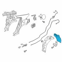 OEM 2020 Hyundai Elantra Rear Wheel Front Guard Assembly, Right Diagram - 86822-F2800