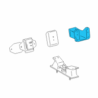 OEM 2002 Toyota Land Cruiser Front Mount Bracket Diagram - 12311-50090