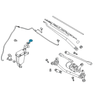 OEM 2014 Nissan Versa Cap-Windshield Washer Tank Diagram - 28913-1HB1A