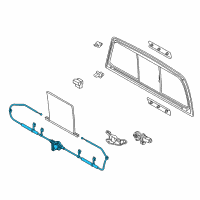 OEM 2015 Toyota Tundra Window Regulator Diagram - 69088-0C010