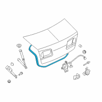 OEM 2007 Lincoln MKZ Weatherstrip Diagram - AE5Z-5443720-A