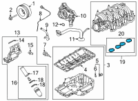 OEM 2011 Ford Mustang Clutch & Pulley Gasket Set Diagram - BR3Z-9439-A