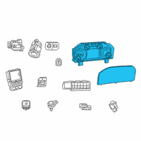 OEM 2019 Ram 2500 Instrument Panel Diagram - 68361583AH