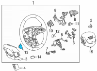 OEM 2021 Cadillac CT5 Paddle Switch Diagram - 13535951